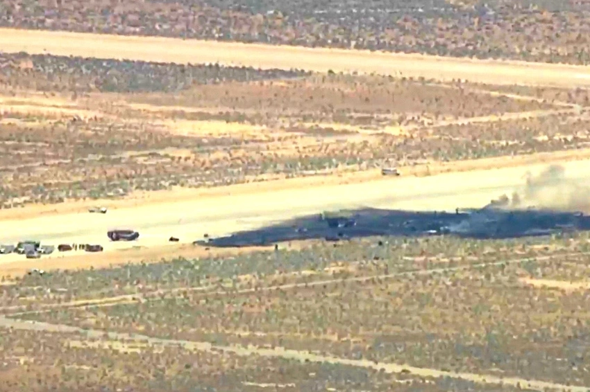 B-52 Bomber Crash Kills 8 During Test Flight in California