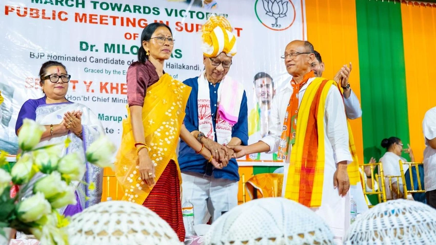 Manipuri CM backs BJP in Assam, lauds Modi and Sarma on borders
