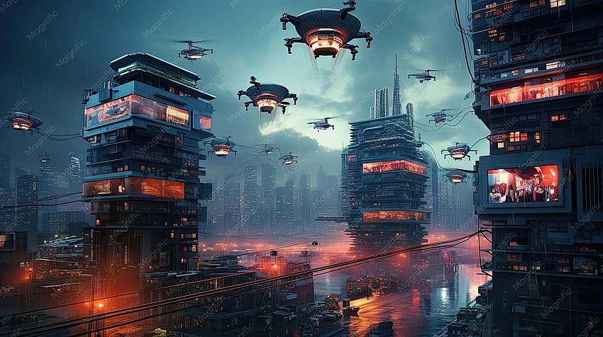 Dystopian future surveillance