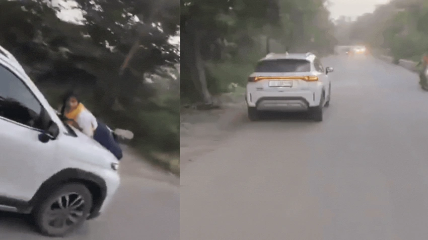 Woman Clings to Car Bonnet After Catching Husband With Lover! 🚔