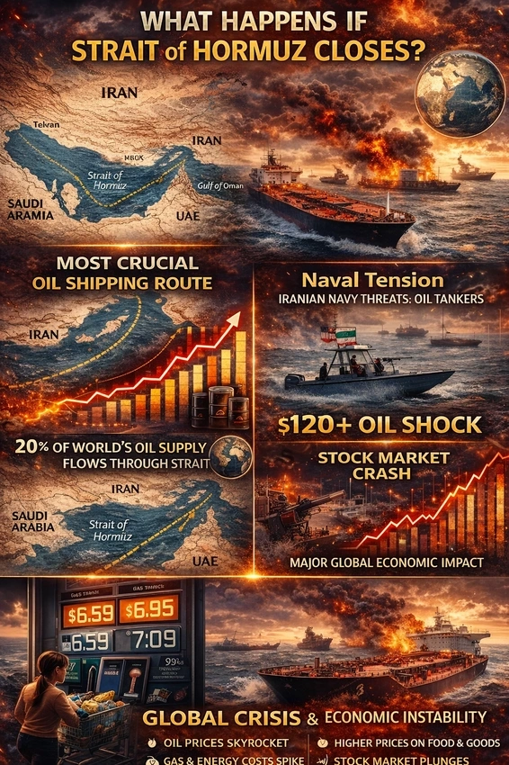 Global stocks sink as Hormuz tensions rattle oil markets