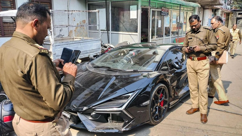 Kanpur Lamborghini Crash: Shivam Mishra Under Probe After Speeding Incident