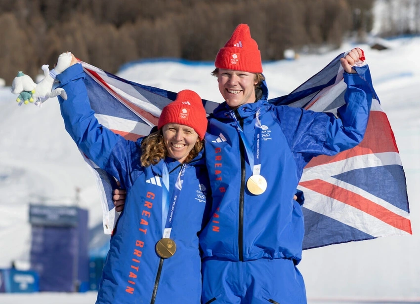 GB's Bankes & Nightingale win historic snowboard cross gold