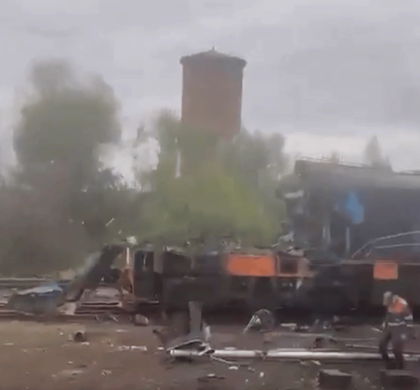 Russian Drone Hits Train Near Ukraine-Poland Border, Diplomatic Train Narrowly Misses