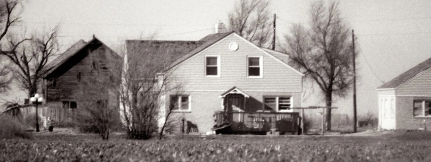 1959 Kansas farmhouse black and white, Holcomb, Clutter family murders