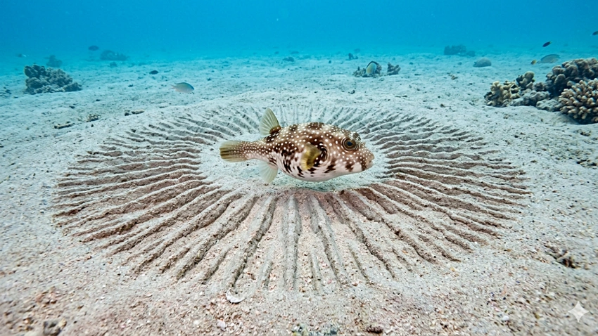 Unveiling the Ocean's Masterpiece: Pufferfish Art for Love!