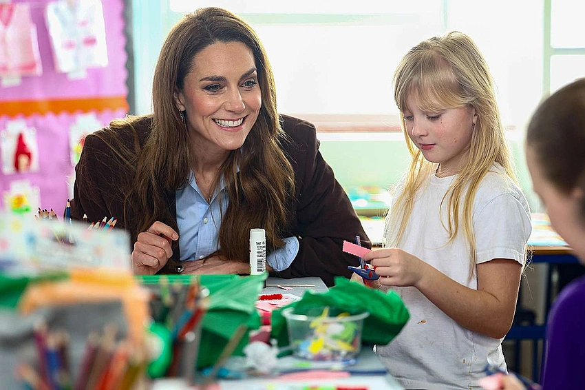 Kate Middleton Champions Children's Mental Health Week at School Visit