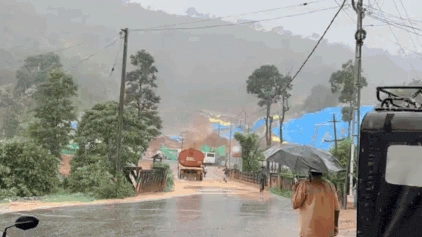 Deadly Landslide in Wayanad, Kerala: 2 Killed, 5 Injured Amid Heavy Rain