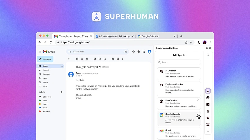 Grammarly rebrands to Superhuman, launches a new AI assistant
