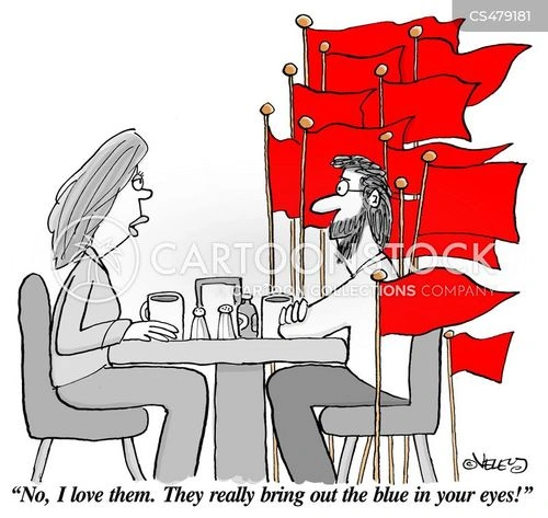 Zodiac red flags humor, funny couple arguments cartoon