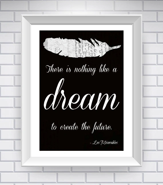 Dramatic literary quote typography