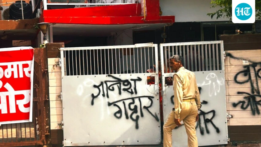 Congress Leaders Arrested for Defacing CEC's Agra Home!