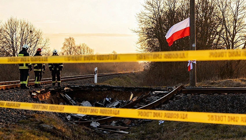 Poland Rail Sabotage on Aid Route to Ukraine, PM Says