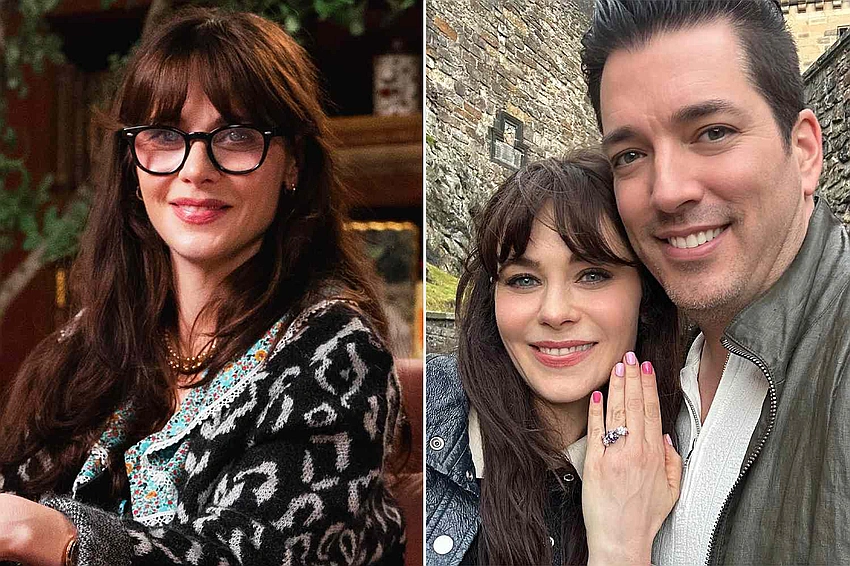 Zooey Deschanel Reveals Group Chat With Ex and Fiancé, Edinburgh Proposal Details