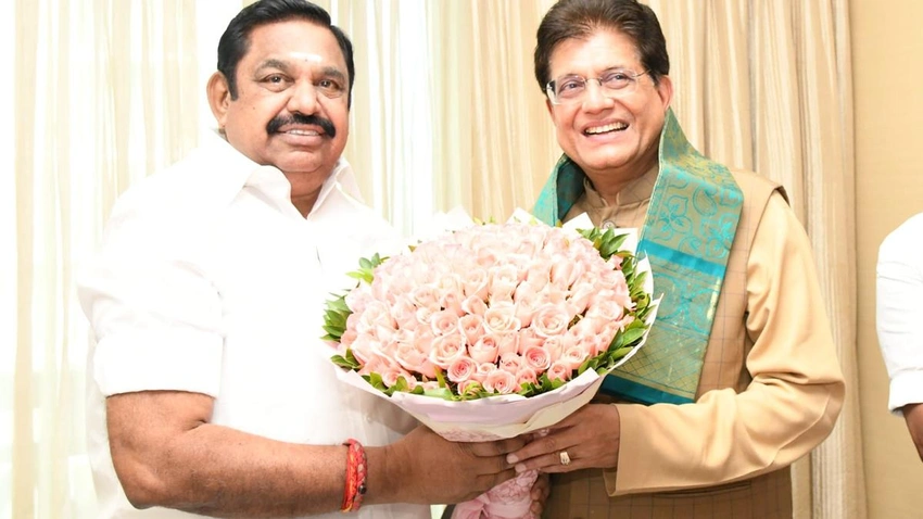 TN NDA seat-sharing talks kick off in Chennai as Goyal meets Palaniswami