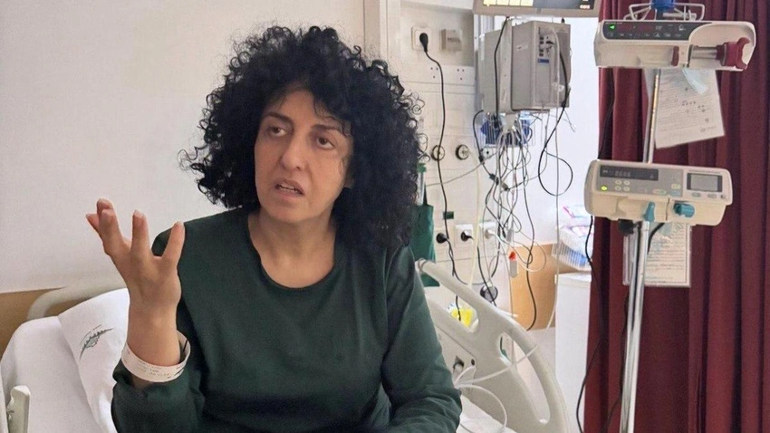Nobel Laureate Mohammadi Moves to Tehran Hospital on Bail