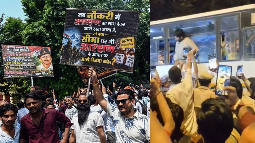 Reservation Row: Protesters Detained at Jantar Mantar Demanding Economic-Based Quotas