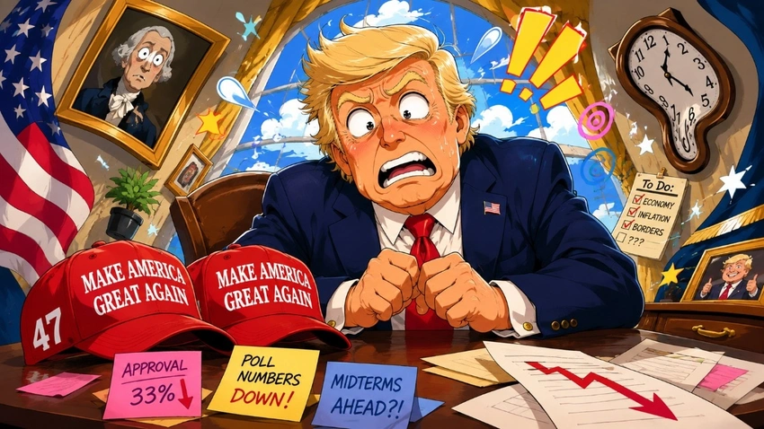 Trump's Approval Rating Plummets to New Low Amid Iran Conflict & Rising Gas Prices