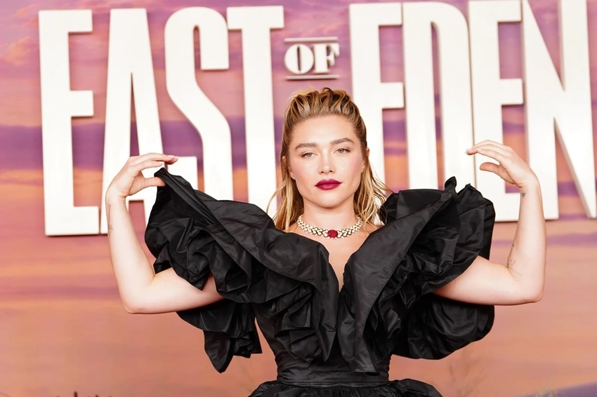Florence Pugh Stuns in Gothic Rodarte at 'East of Eden' Premiere!