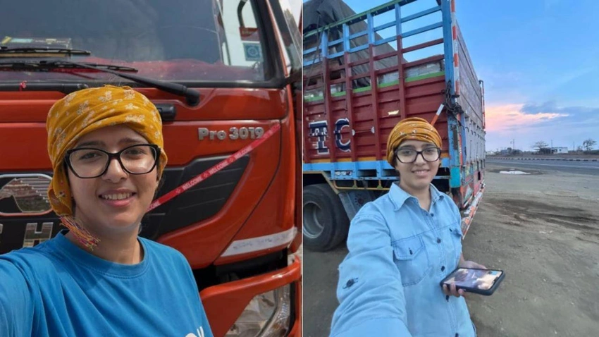 From Skies to Highways: Meet Himachal's First Woman Truck Driver!