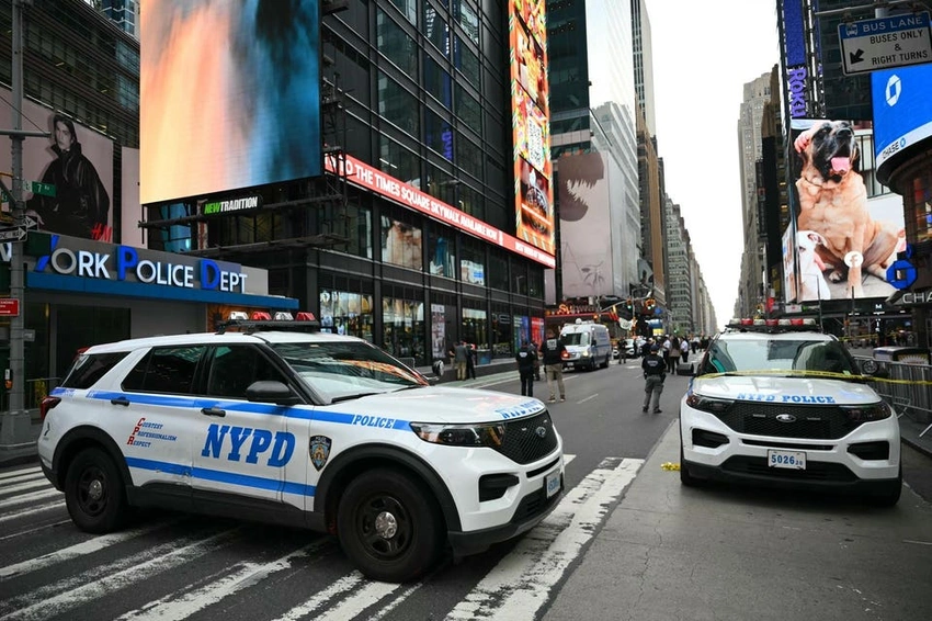 Horror in Times Square: Bank VP Dead, Suspect Shot After Double Stabbing