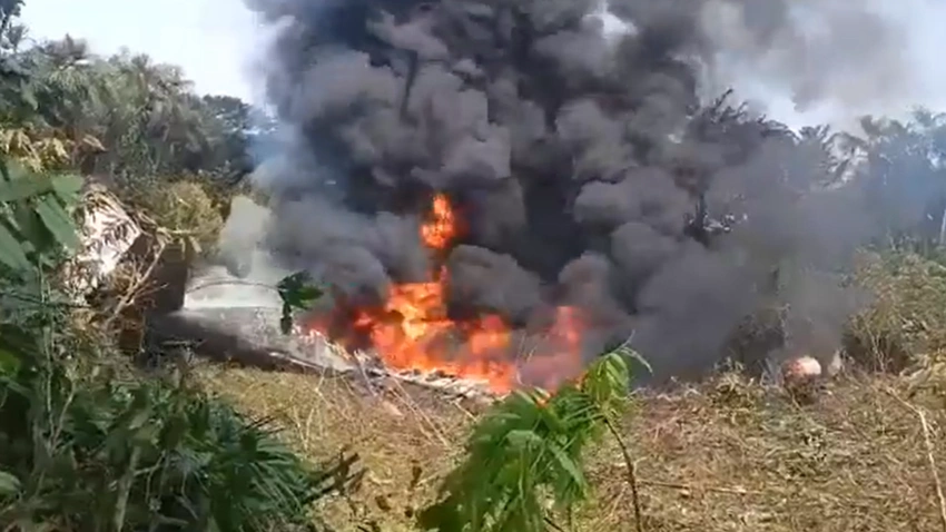 Colombian Military Plane Crashes on Takeoff; Dozens Feared Dead