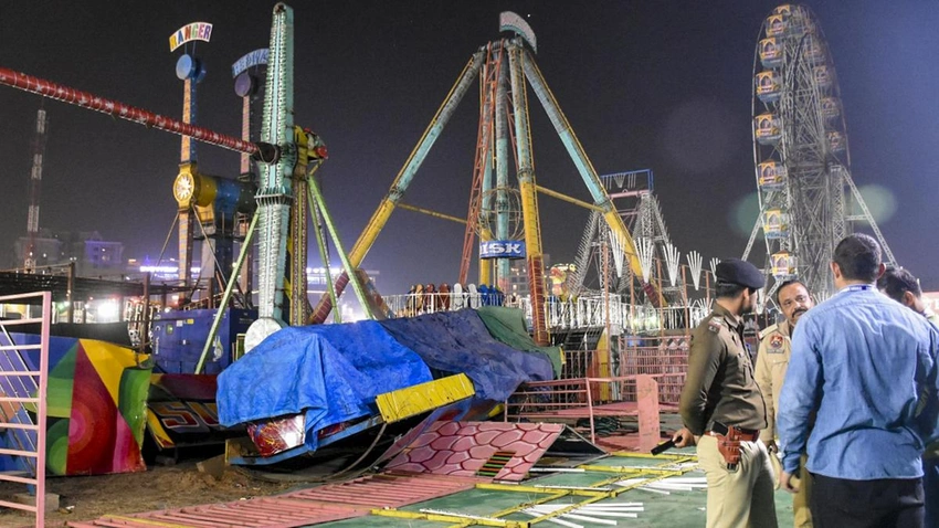 Tragedy at Surajkund Fair: Ferry collapses, inspector dies, 12 injured