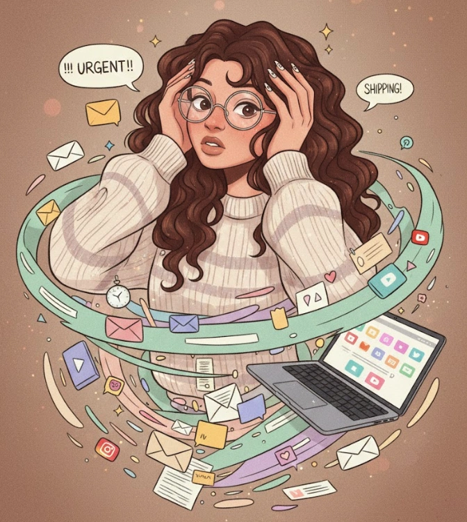 The Unread Bookshelf (Tsundoku)  vs. the Unread Inbox