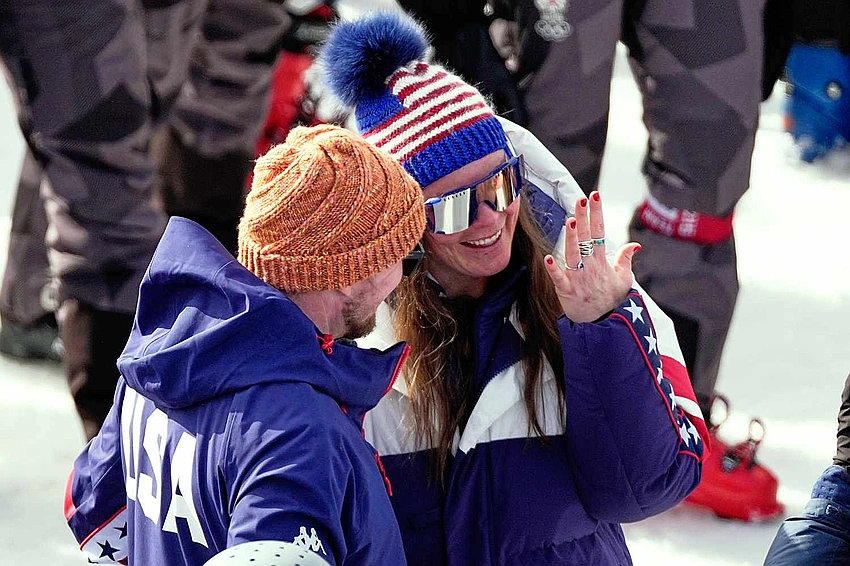 Breezy Johnson Engaged at Olympic Finish Line Proposal