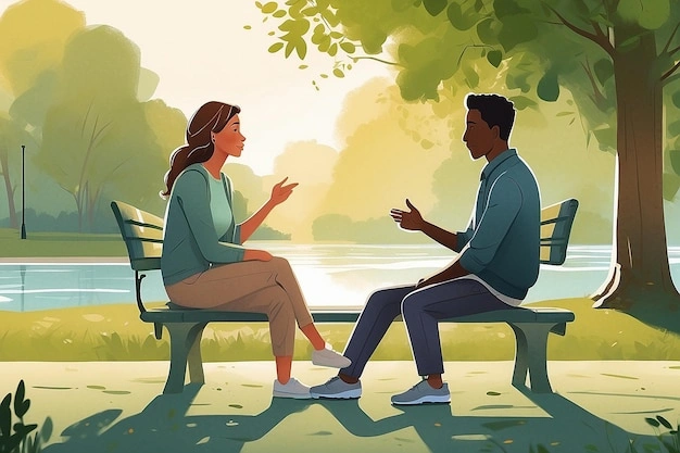 two people having an open and honest conversation