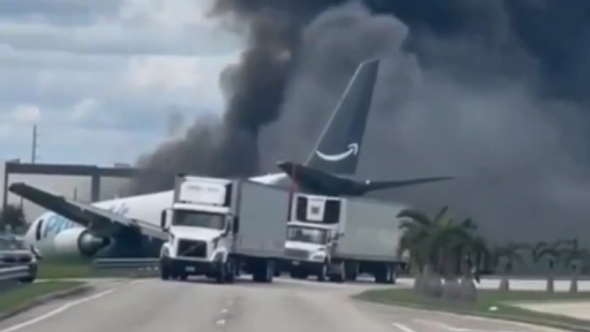 Tragedy Strikes Miami: Amazon Cargo Plane Crash Kills 5, Halts Airport