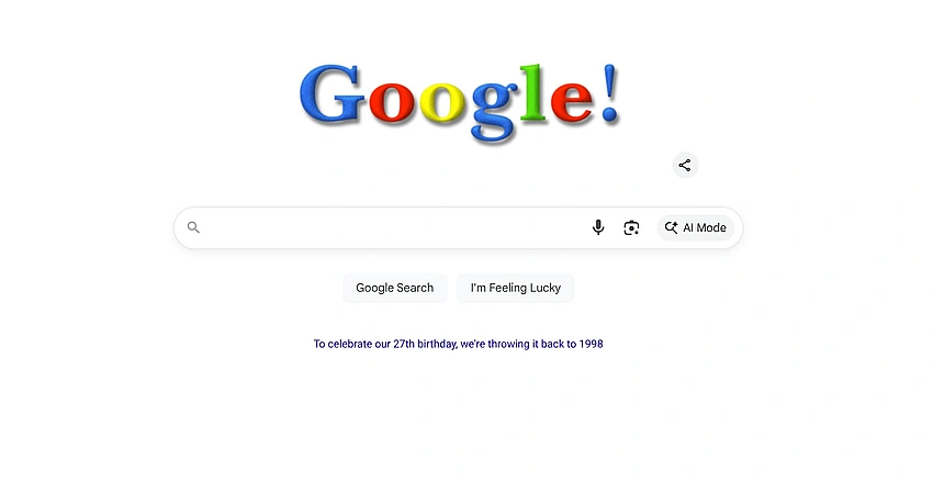 Google Marks 27th Birthday with Nostalgic Doodle