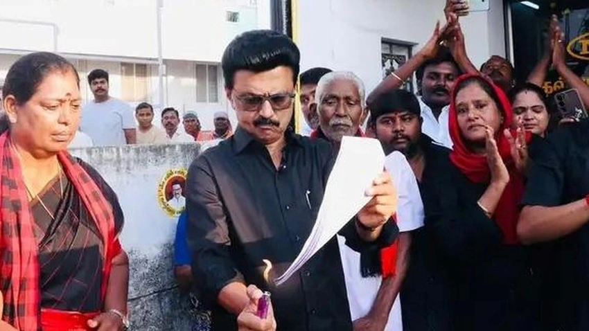 Stalin Leads Massive Tamil Nadu Protest Against Delimitation Bill
