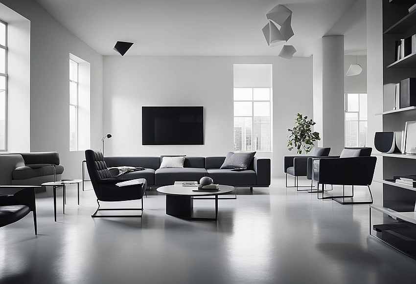 Bauhaus interior design clean lines