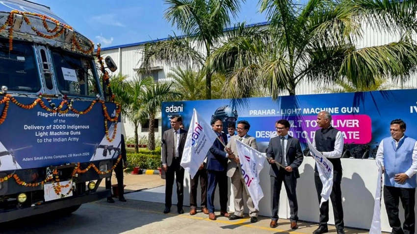 Adani Defence Delivers First Batch of Prahar LMGs to Indian Army