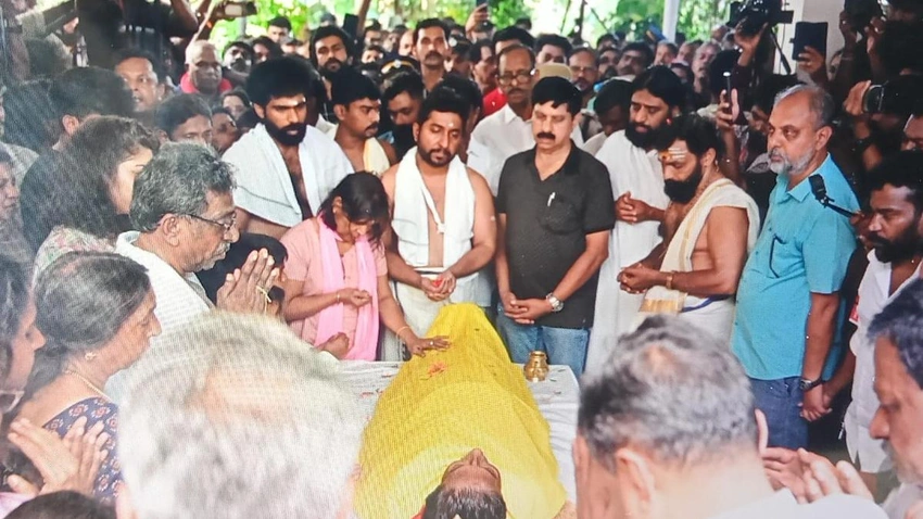 Malayalam cinema icon Sreenivasan laid to rest as tributes pour in