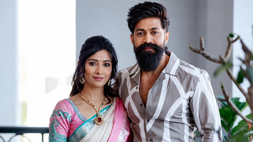 Yash's Sweet Secret: Why He Only Follows Wife Radhika Pandit on Instagram!