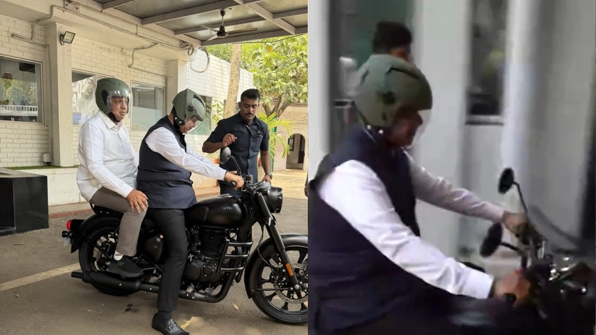 Fadnavis rides bike to Vidhan Bhavan as austerity push sparks debate