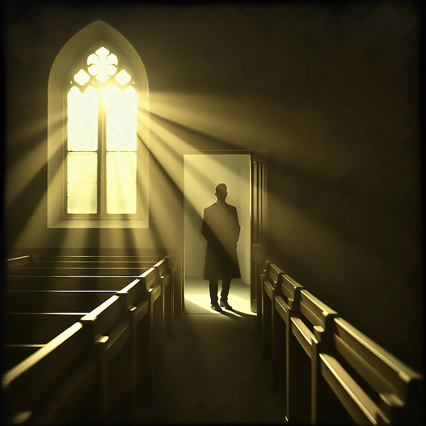 melancholic old school photograph, hazy sunlight
