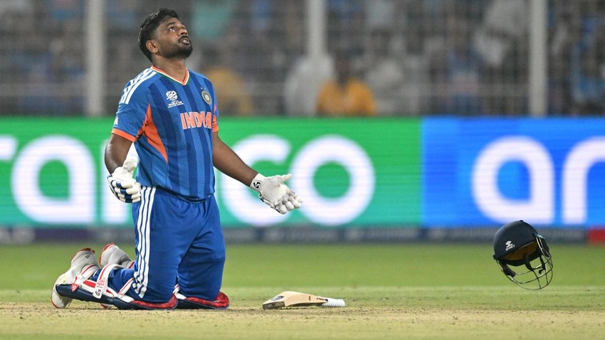 Samson's 97* fires India to T20 World Cup semi-final vs England