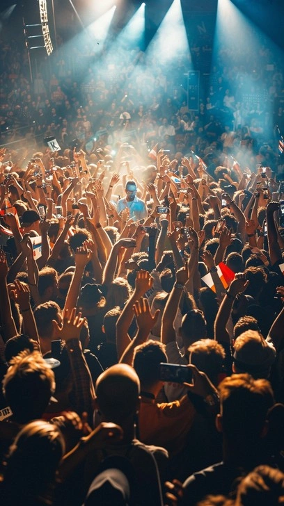 N.W.A concert crowd energy
