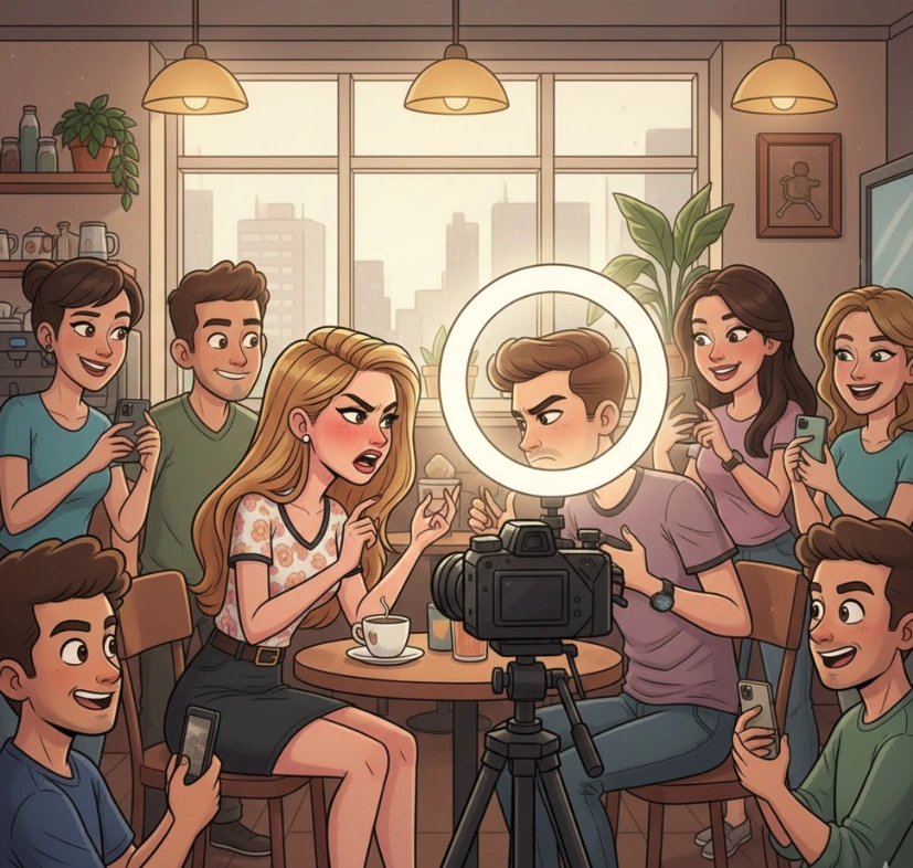 Staged Argument: The monetization of domestic conflict