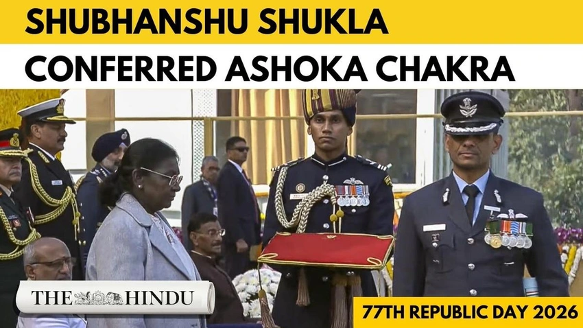 Space Hero Shubhanshu Shukla Awarded Ashoka Chakra on Republic Day