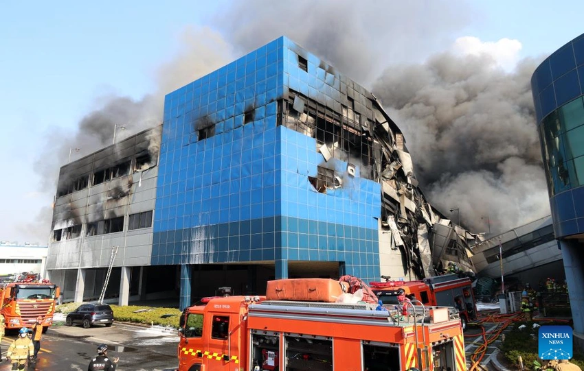 53 Injured After Fire Breaks Out at South Korean Auto Parts Factory