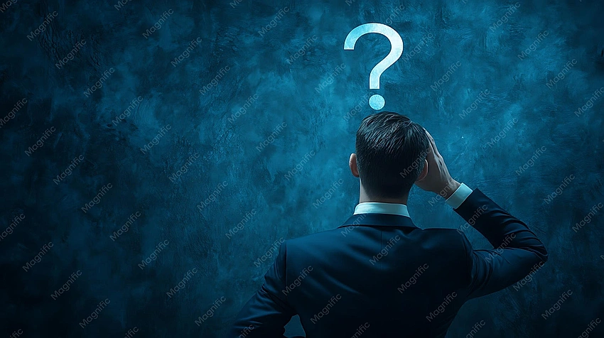 Person with question marks over head, confused by demands