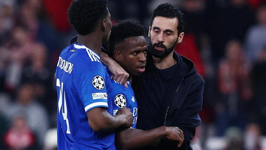 Vinicius Junior racially taunted as Real Madrid edge Benfica in CL playoff