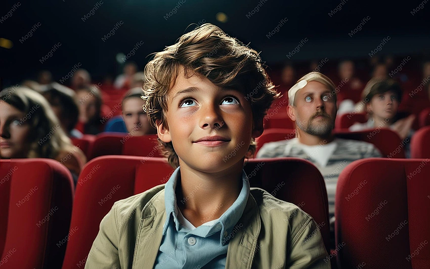 person looking confused at movie screen