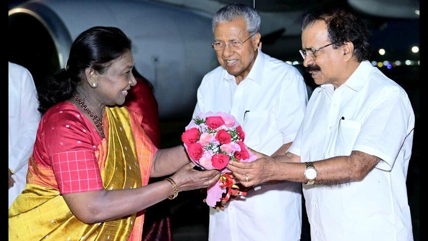 President Murmu’s Kerala visit: chopper wheels sink into landing pad