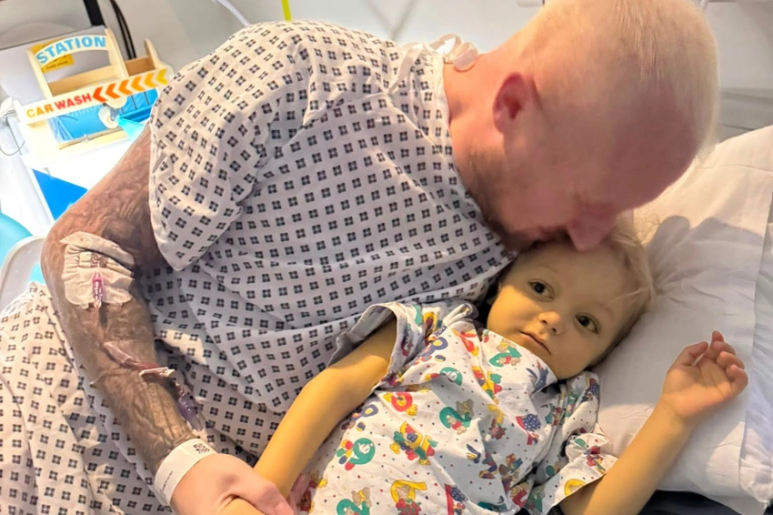 Incredible: Dad Donates Liver & Bowel to Son, 6, in Rare Transplant!