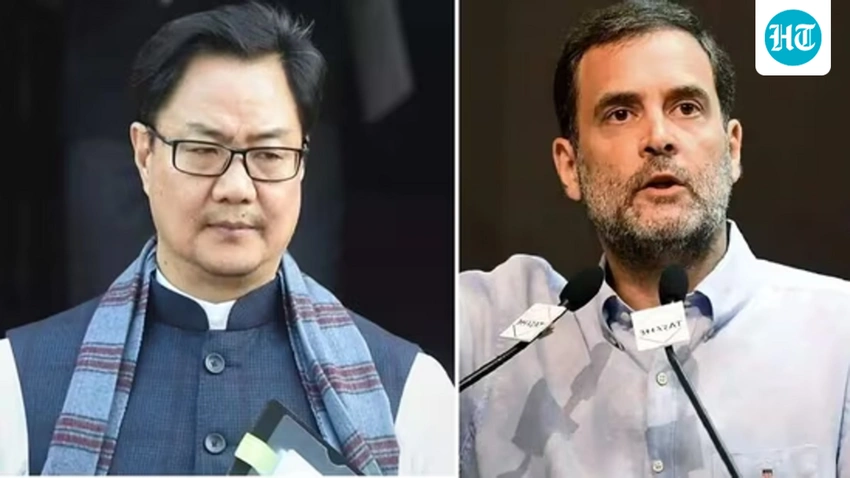 Parliament Logjam: Rijiju Meets Rahul, Opposition Demands Shah's Statement